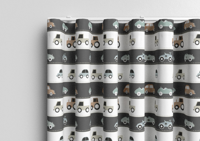 Brum Brum, Vintage - Made to Measure Curtains - Image 13